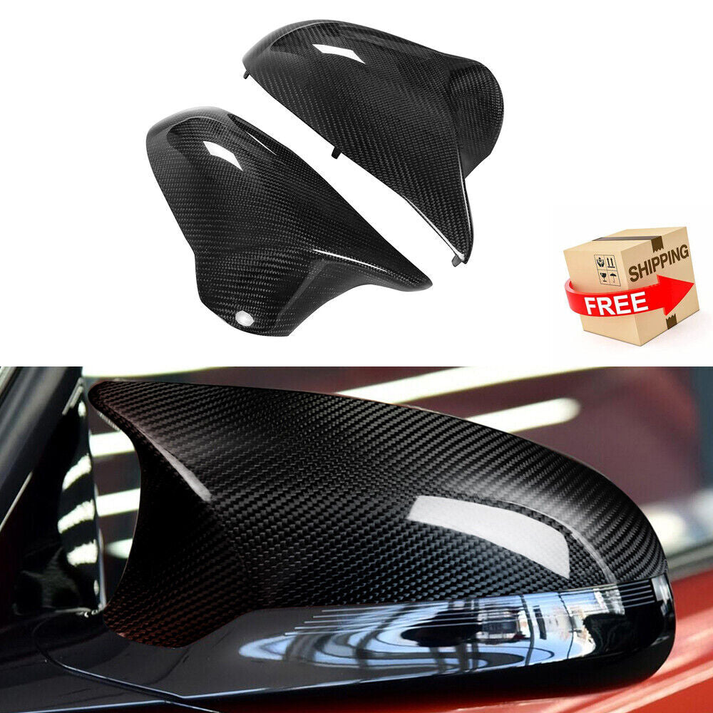 Front LeftRight Side Mirror Cover Real Carbon Fiber for BMW F80 M3 F82 M4 15-18