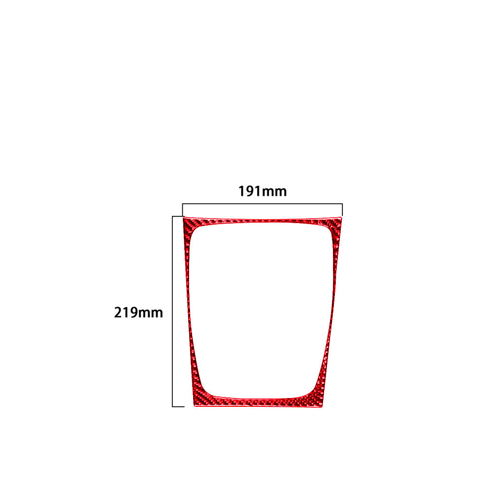 Red carbon fiber internal monitor cover trim suitable for Lexus GS 2006 - 2011