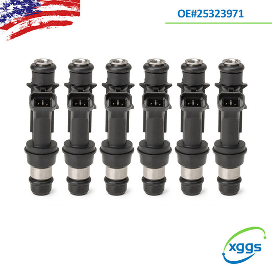 6-pack fuel injectors 25323972 for Chevrolet Impala Monte Carlo 3.8L V6, 2000-04