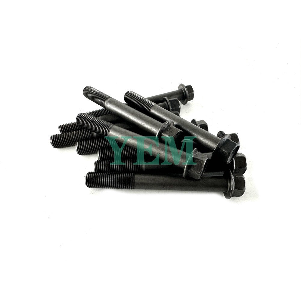 1 Set Engine Head Bolt 10pcs For Yanmar 2TNE66 Engine 2TNE66 Cylinder Head Bolt