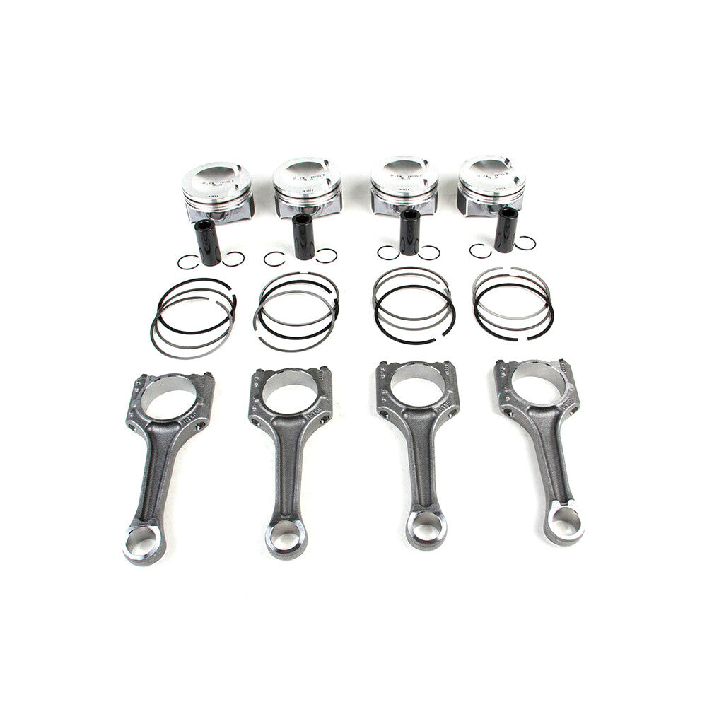 ¦µ23mm Pistons Rings Kit+Con Rods 06H107065DM for Audi A4 Q5 for VW for Jetta 2.0T