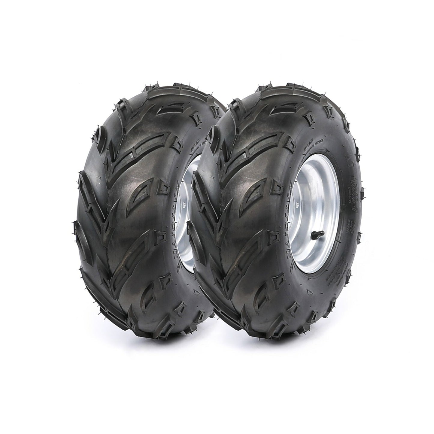 2-pack 16x8-7 inch wheels, tires, 4 bolts, rims, 24T rear axle hubs suitable for all-terrain vehicles and go-karts - Taodao