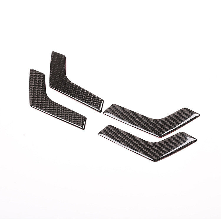 Carbon fiber door handle stickers suitable for Mercedes-Benz C-Class W204 C180 07-14