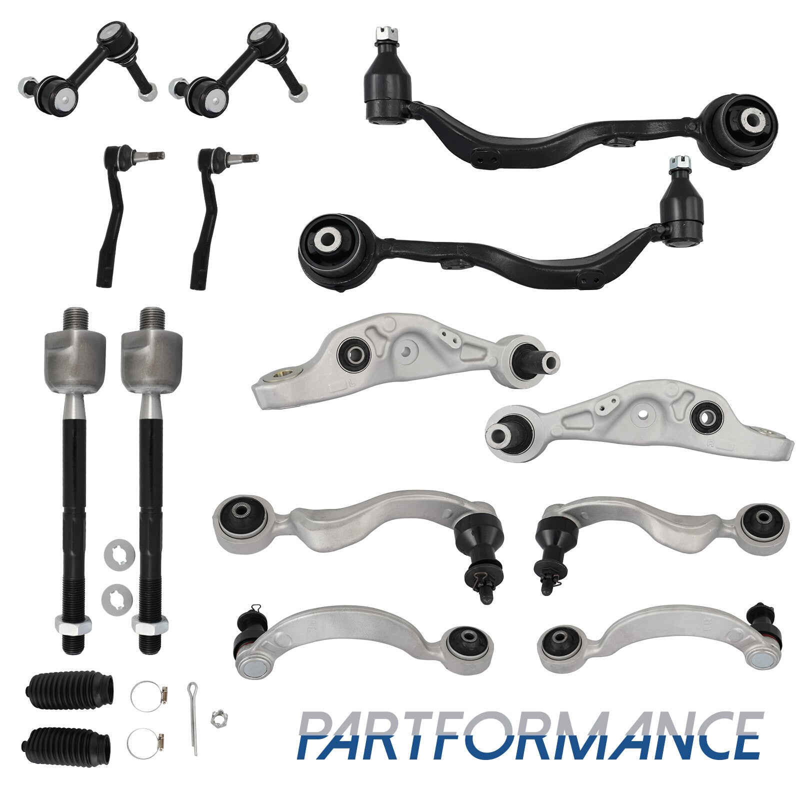 16x Front Control Arm Ball Joint Tie Bar Suspension Kit for 2007-17 for Lexus LS460