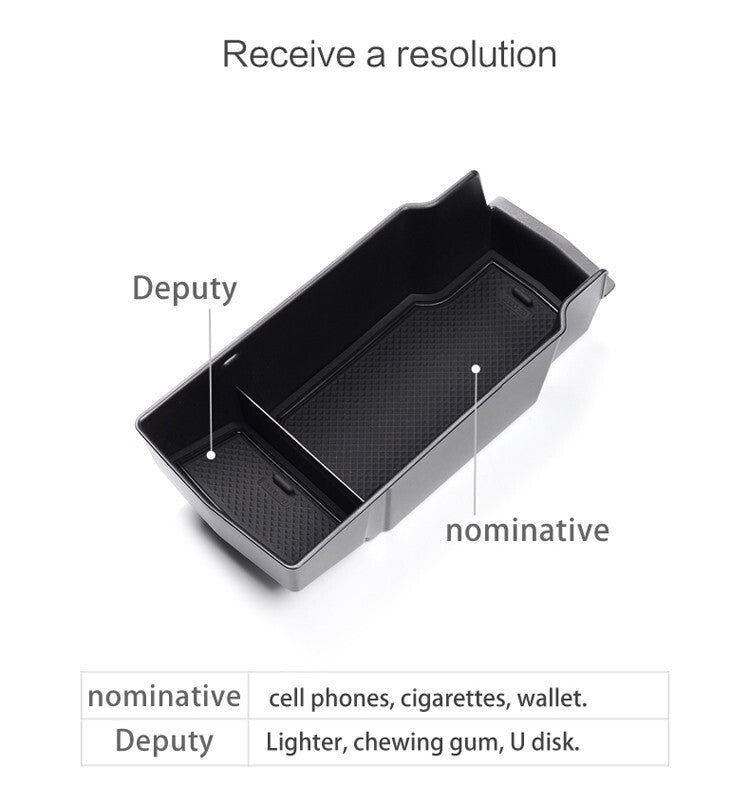 for Peugeot 208 2019-2024 GT e208 Armrest Box Storage Organizer Central Tray