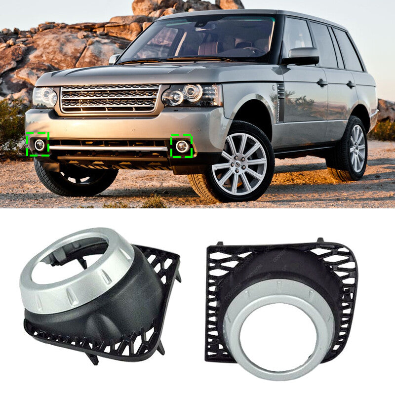 Dual front fog light cover decorative light cover for Land Rover Range L322 2010 2011-12