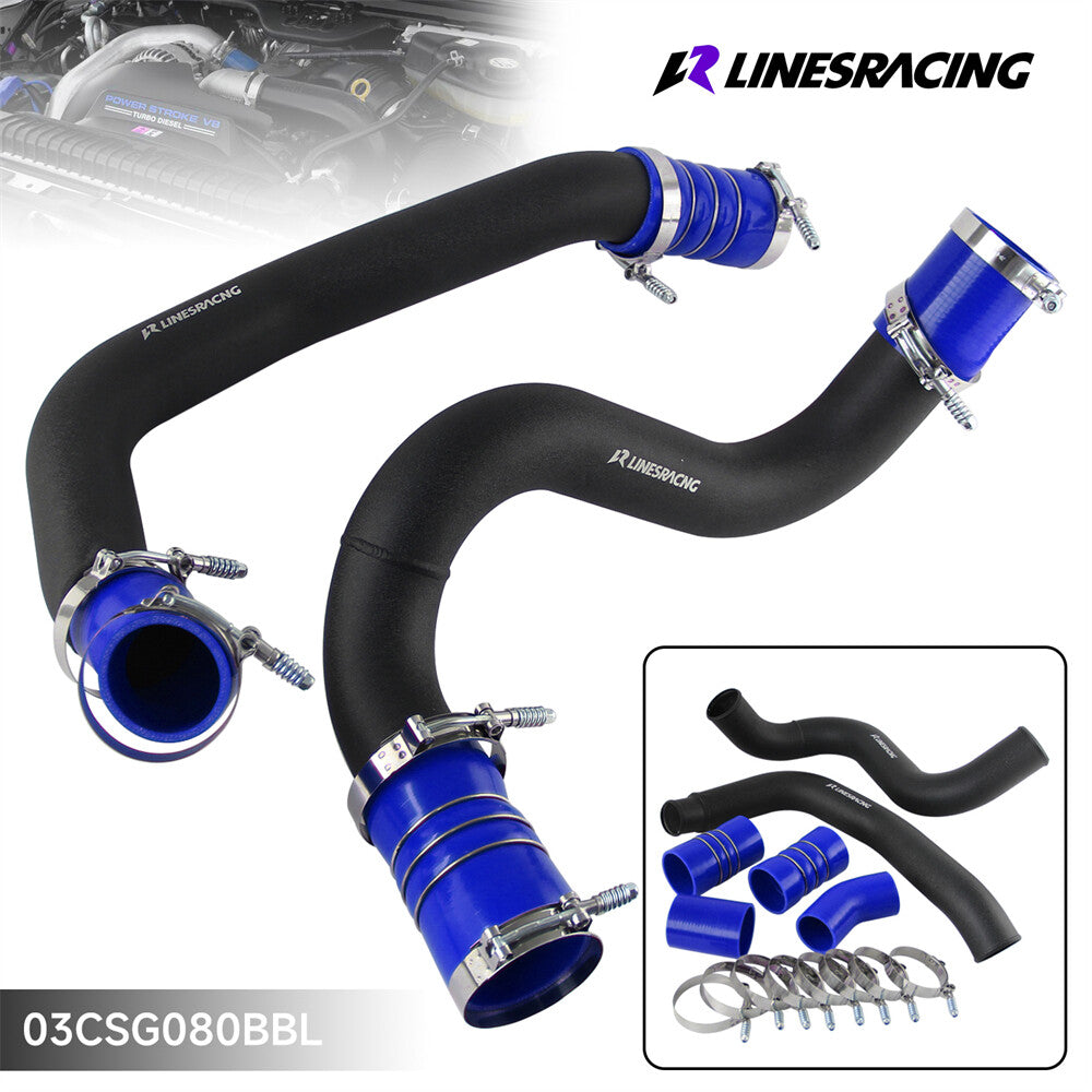 Intercooler Pipe Boot Kit For 03-07 for Ford 6.0L Diesel Turbo Blue