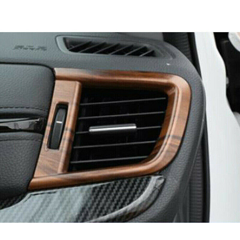 for Honda CR-V 2017-2022 Peach Wood Grain Side Air Vent Outlet frame Cover Trim