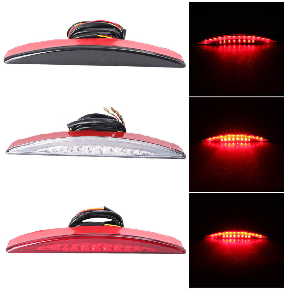 LED Rear Fender Tip Brake Tail Light Fit for Harley C2010 Dyna Fat Bob FXDF 2008 Red