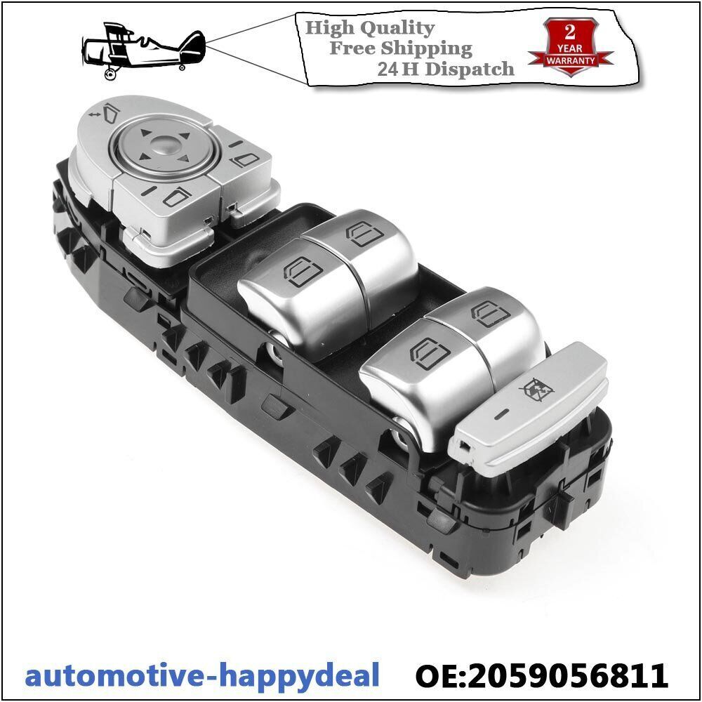 Pack of 1 for Mercedes-Benz GLC300 16-18 Master Power Window Switch Driver Side