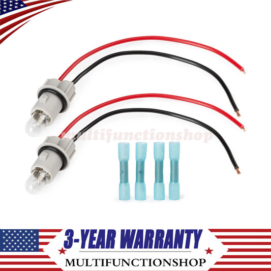 2X Side Marker Lamp Light Bulb Socket Wire Harness for Mercedes CLK-Class W208