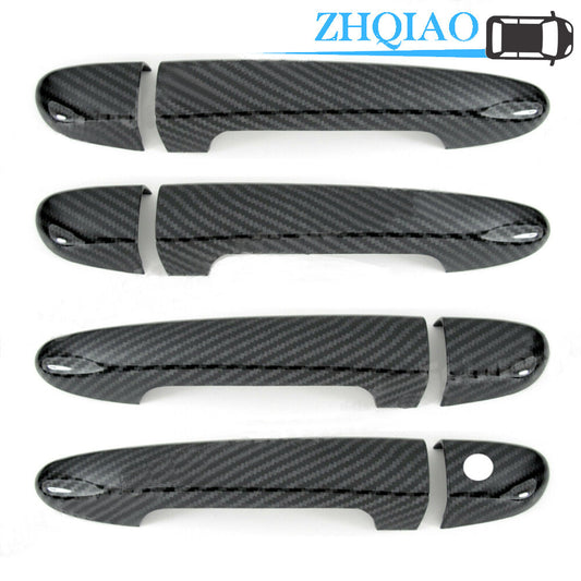 Carbon Fiber Side Door Handle Covers Trims For 2017-2020 for Toyota Yaris / iA Sedan