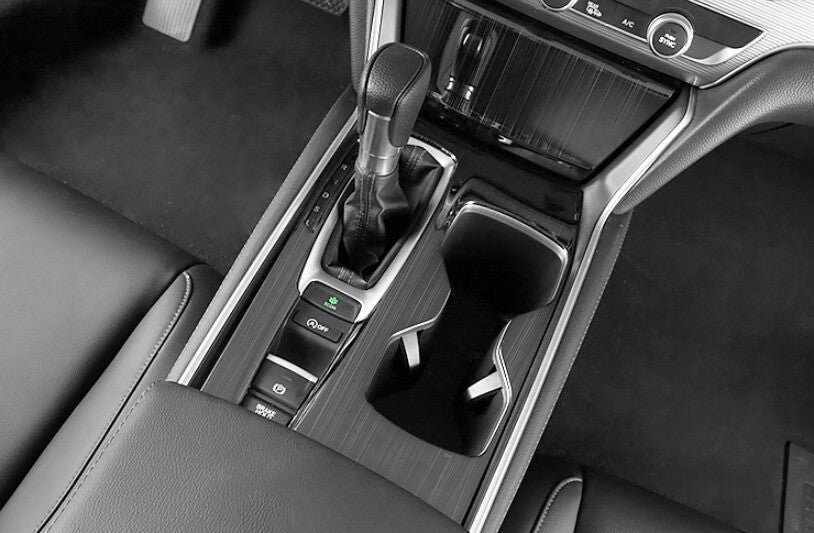 Middle Console Gear Shift Panel Trim for Honda Accord 2018-2022 Black Titanium