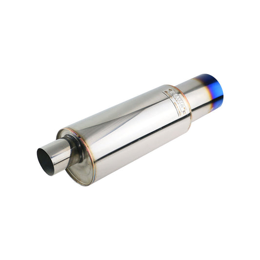 2 ID 4 OD Spiral Silencer Exhaust Muffler Tip Exhaust Tip Resonator 500mm