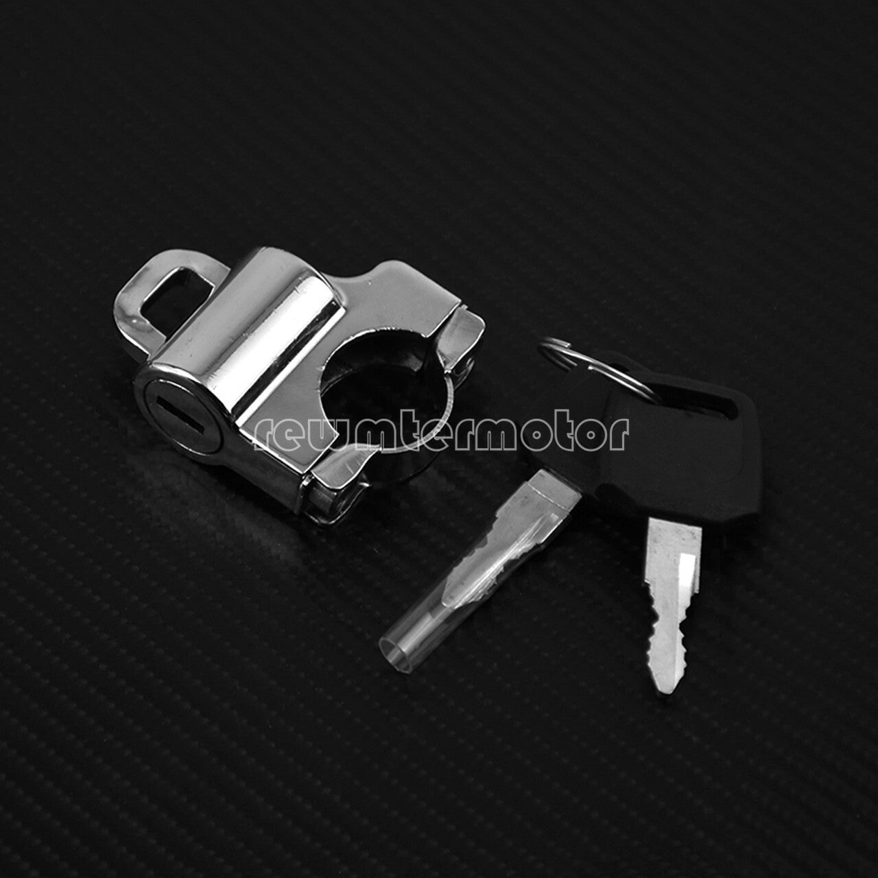 7/8'' 22mm Tube Chrome Motorcycle Helmet Lock Security Fit for Harley Chopper