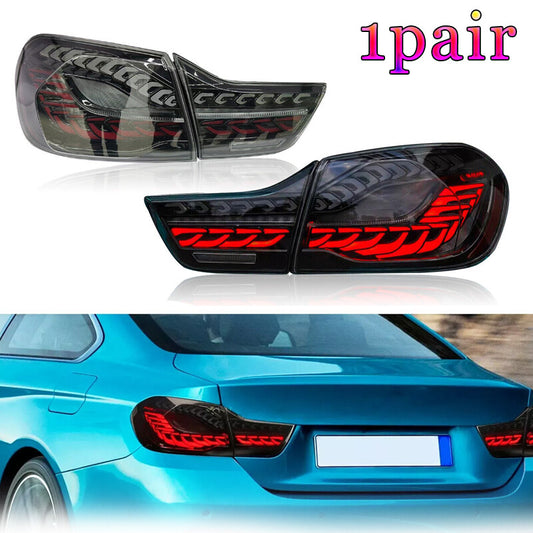 1Pair Clear LED Tail Lights for BMW M4 F32 F33 F36 F82/83 2014-2020 Animation