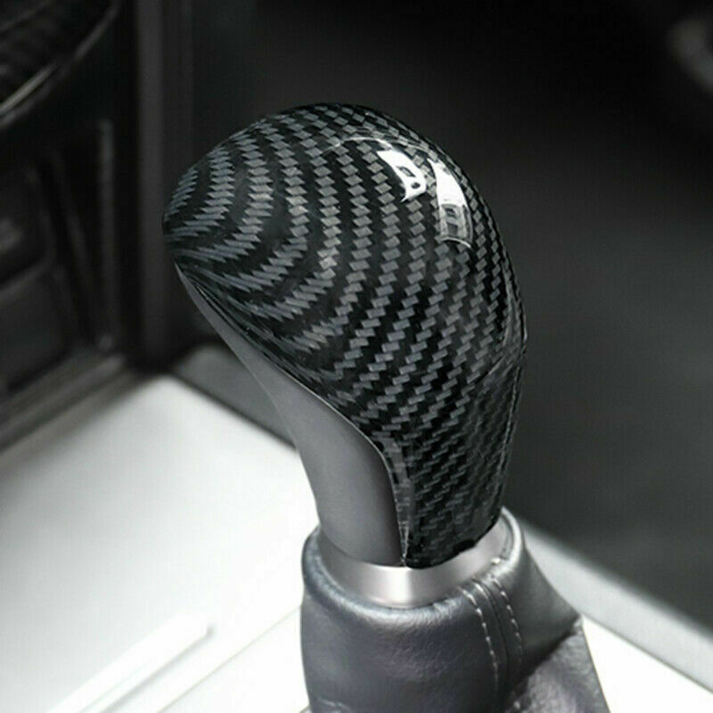 1P for Toyota Prado 2018-2021 Carbon Fiber Gear Shift Knob Cap Cover Trim Bezels