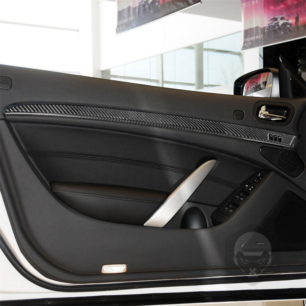 11¡ÁCarbon Fiber Interior Door Panel Trim Cover for Infiniti G37 2-Door 2010-2013
