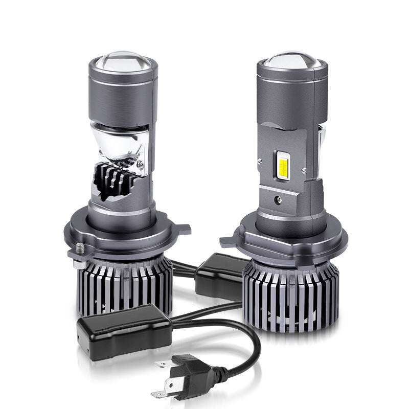 100W H4 for Mini Bi-LED Projector Lens 50000LM Hi/Lo Headlight Kit Retrofit 9003 LHD