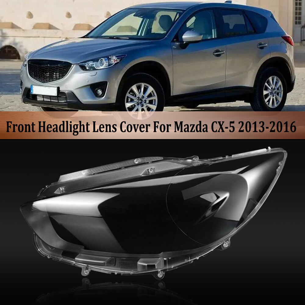 Left Clear Front Headlight Lens Cover Headlamp Shade for Mazda CX5 CX-5 2013-15