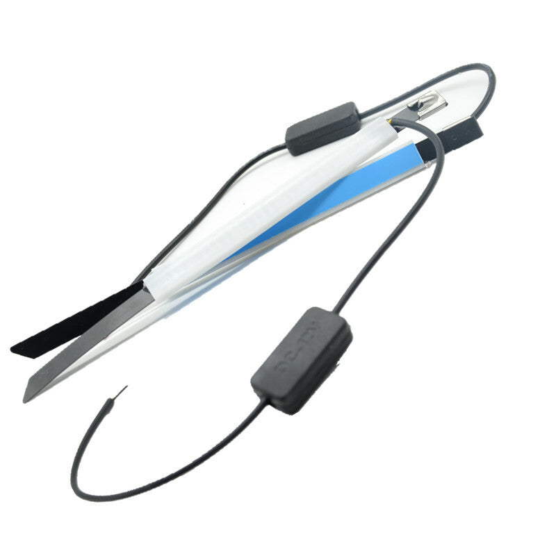 2Pc Amber Red LED Strip Motorcycle Fork Turn Signal Indicator Light Blink Bars