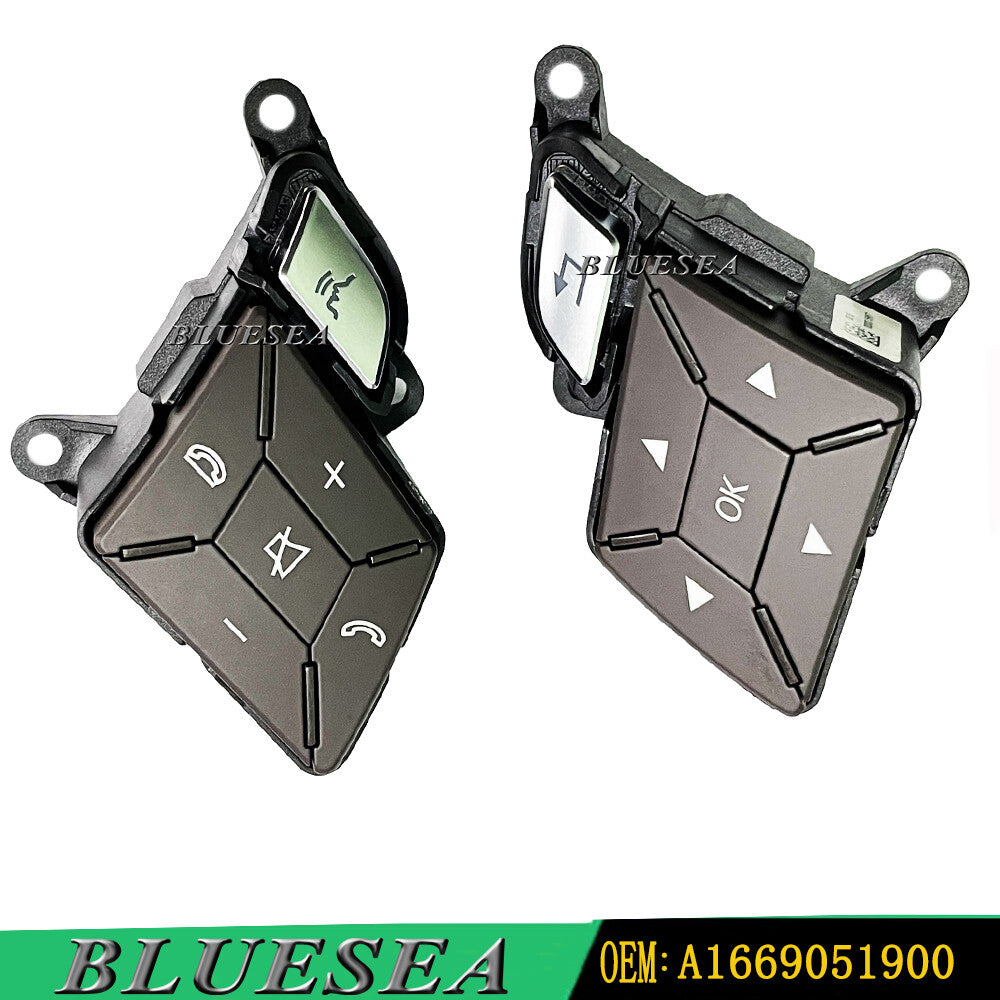 Brown steering wheel switches for Mercedes-Benz CLA E GLK B CLS SL SLK ML GL AMG