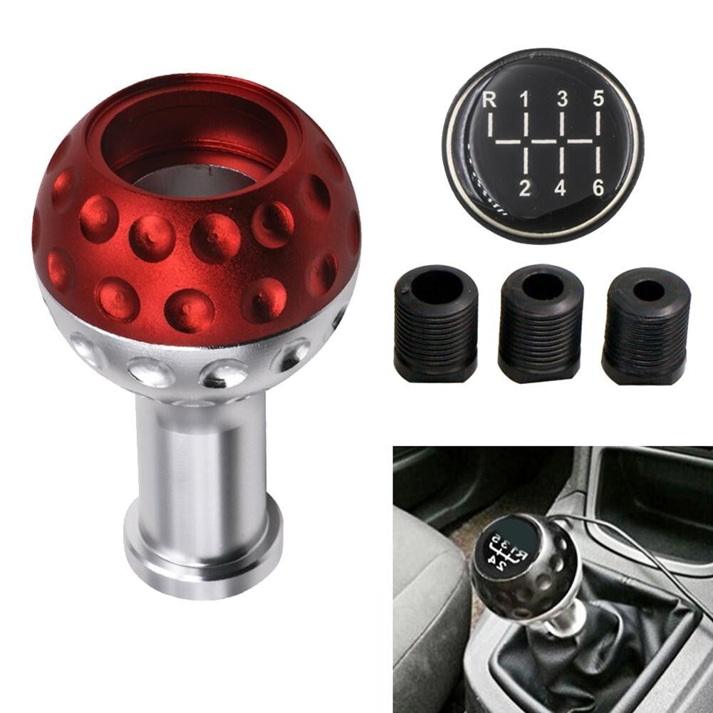 Aluminum 6MT Car Gear Shift Knob Head Manual gear lever Handball Red