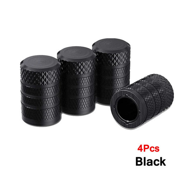 4-piece car tire valve cover rod air dust cover dice gray suitable for Nissan