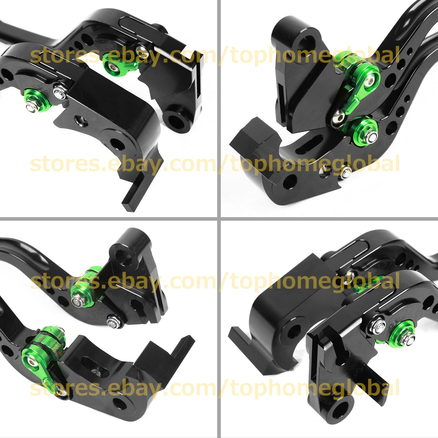 for Kawasaki ZX6R ZX636 Z1000 2007-2018 Short Clutch Brake Levers CNC Black