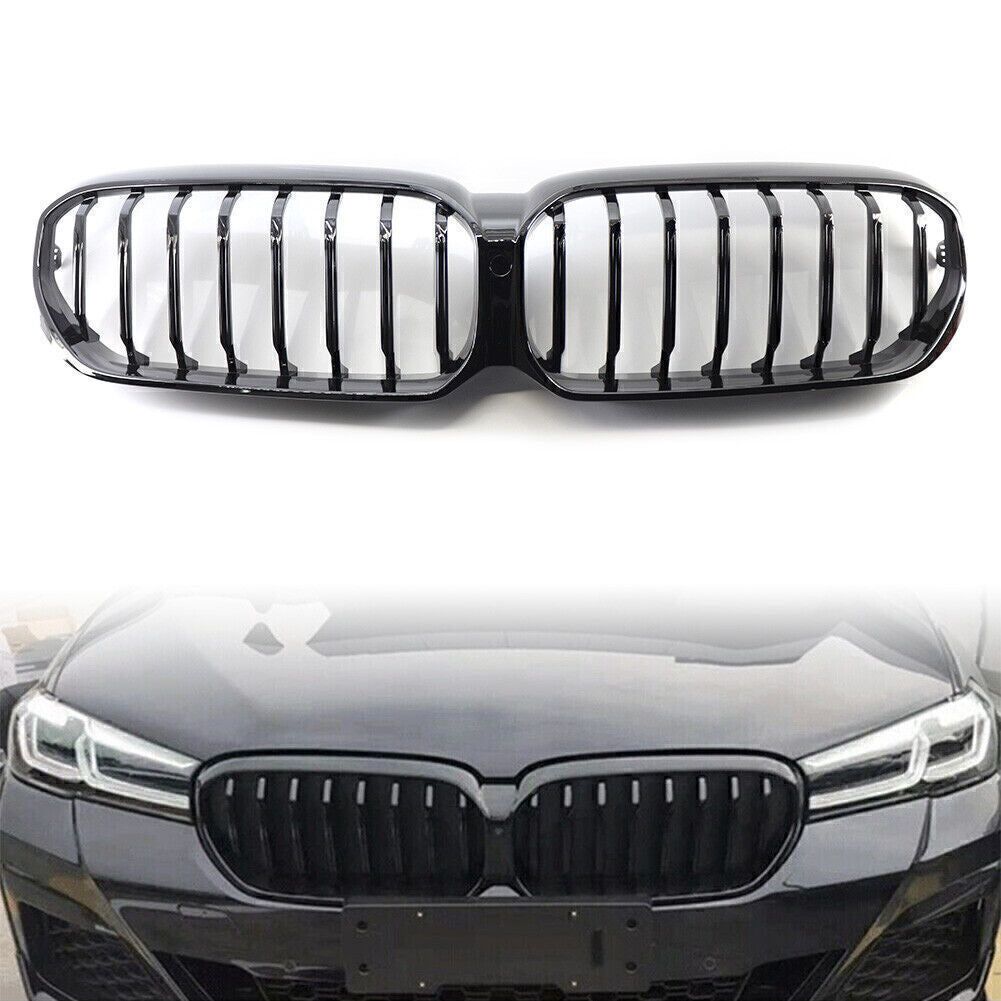 Glossy Black Front Kidney Grille Grill for BMW G30 G31 LCI 2021 2022