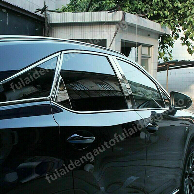 12P for Lexus RX350 RX450H 2016-2021 Chrome Side Window Pillars Post Cover Trim