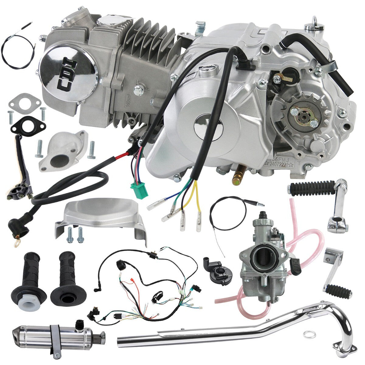 Racing 140cc engine motor kit with electric start for Dirt Pit bikes Z50, QR50, CT70, and 110
