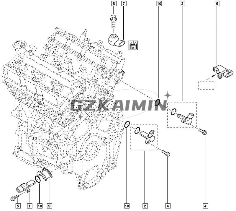 Crankshaft and camshaft sensor A29-630 is suitable for Nissan Primera Pathfinder Pulse