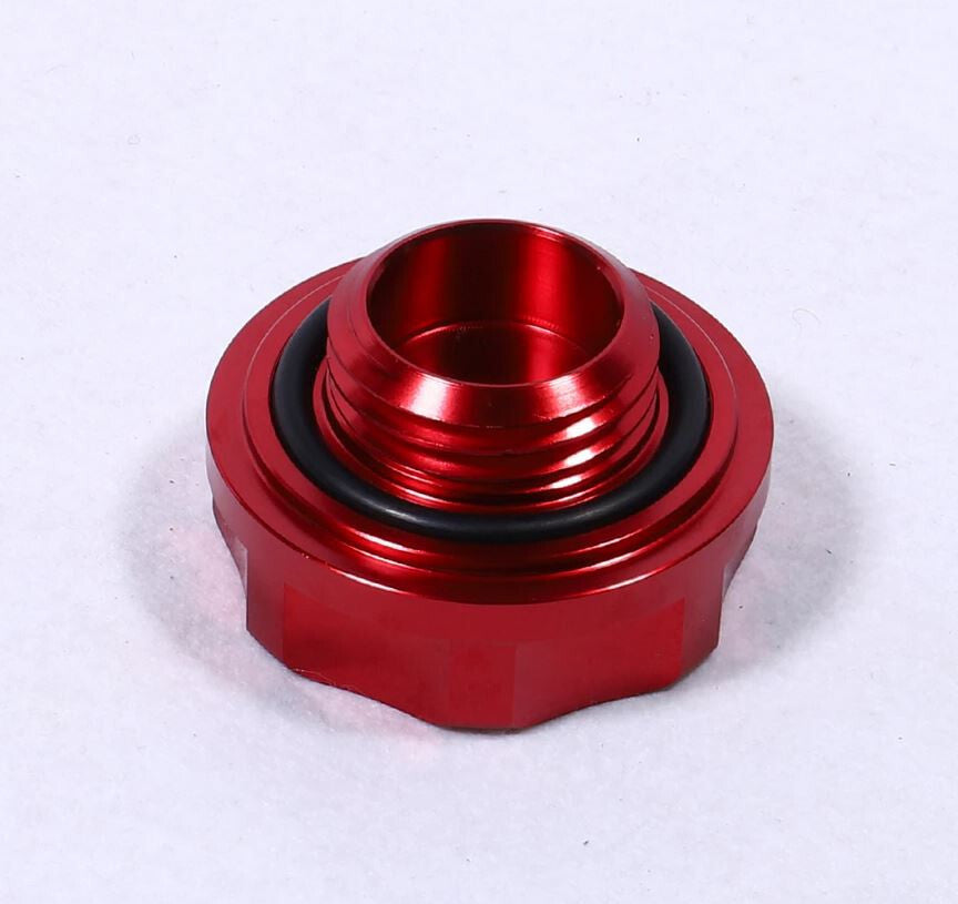 Oil filler cap for JDM Mugen engines, red and silver, suitable for Honda for Civic Crx for Acura .