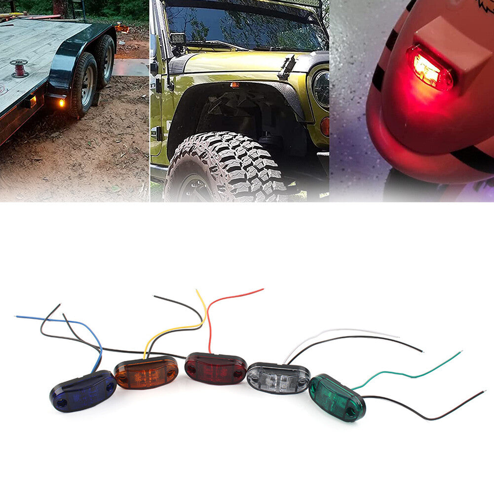 LED Side Marker Light Trailer Identification Light For Truck Trailer RV SUV