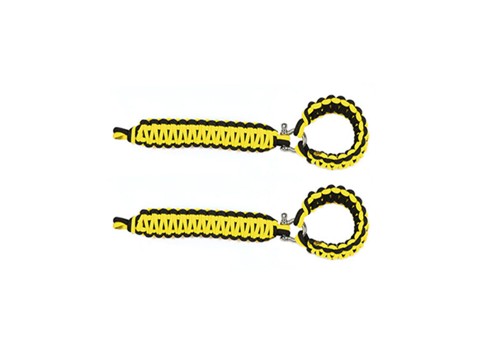 Front Door Top Roll Bar Grab Handles Grip for Jeep for Wrangler TJ 97-06Black/Yellow