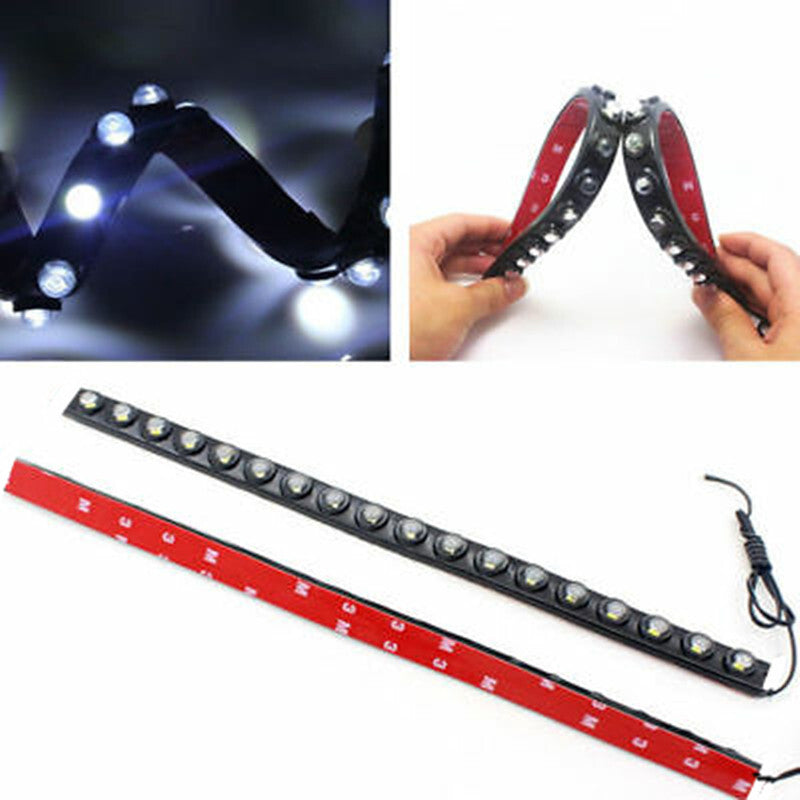 2Pcs Auto for Eagle Eye 18LED Waterproof DRL Daytime Running Flexible LED Light Lamp