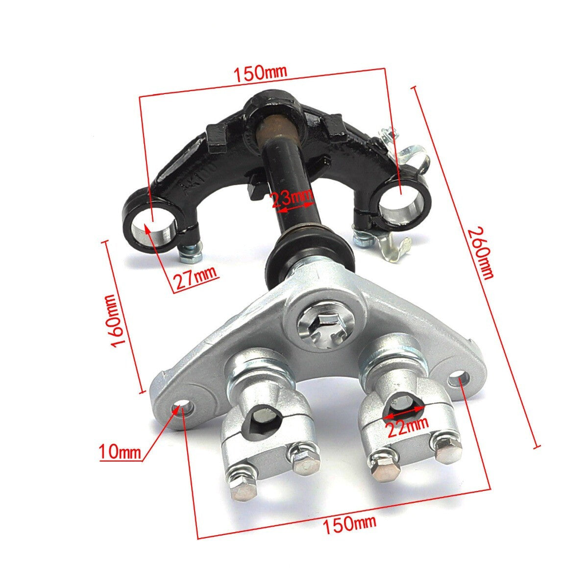 27mm Triple-Clamp Handlebar Stem for Dirt Pit Bikes CRF 50cc 110cc - Taodao