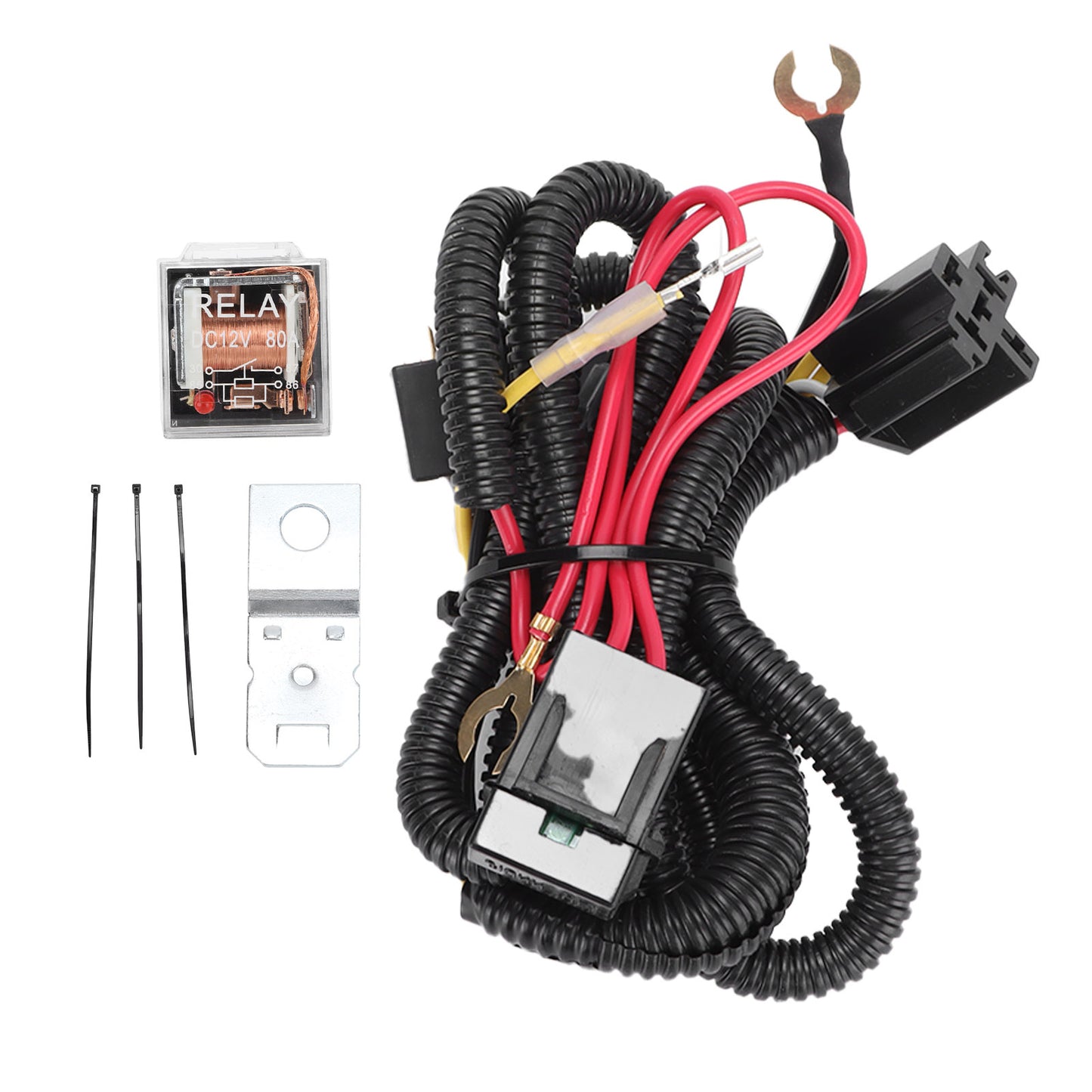 Hot 12V Horn Wiring Harness Relay Kit Set Part For Car Truck Grille Mount Blast