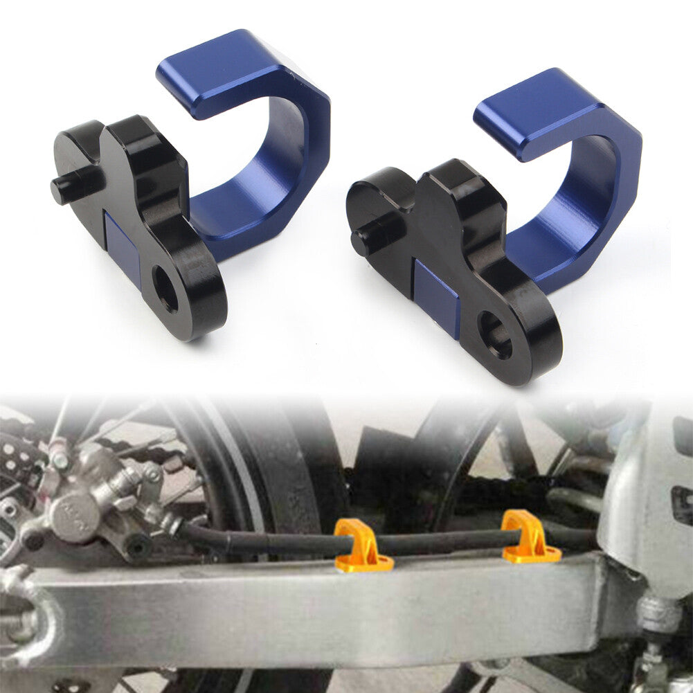 Rear Brake Line Hose Snap Clamp Fit for Suzuki DR650SE RM250 DRZ400S DRZ400SM Blue