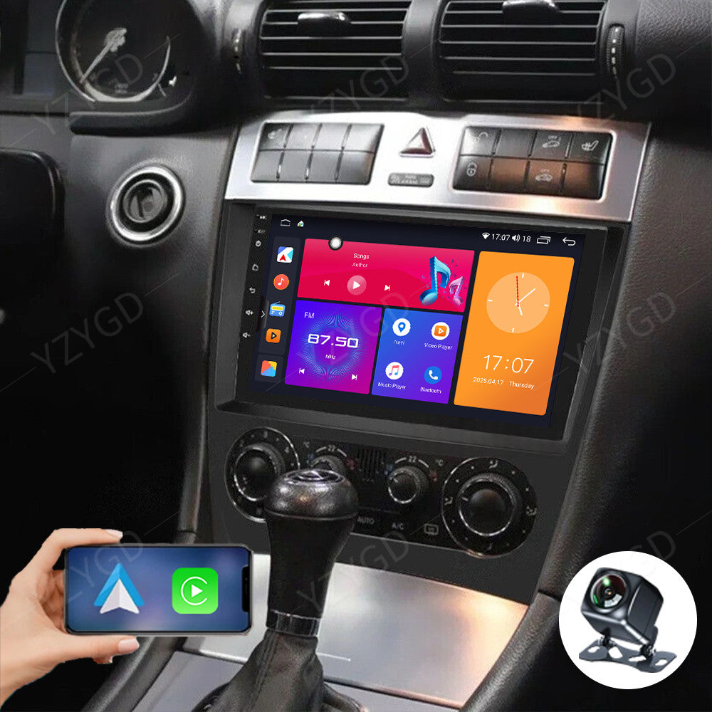 Android 14 CarPlay for Mercedes for Benz C-Class W203 2004-2007 GPS Car Stereo Radio