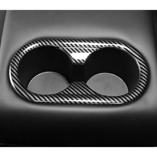 for Kia K5 2021-2023ABS Carbon Fiber Inner Rear Water Cup Panel Frame Cover Trim