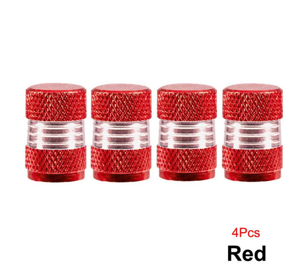 4-piece car tire valve cover rod air dust cover, dustproof and rustproof, blue, suitable for Subaru .