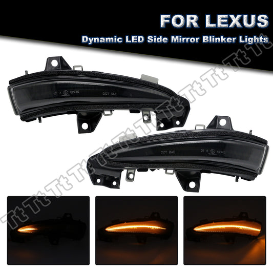 Applicable to for Lexus RX350 RX450H sequential LED side mirror turn signals (smoke-proof) - 09 - 15