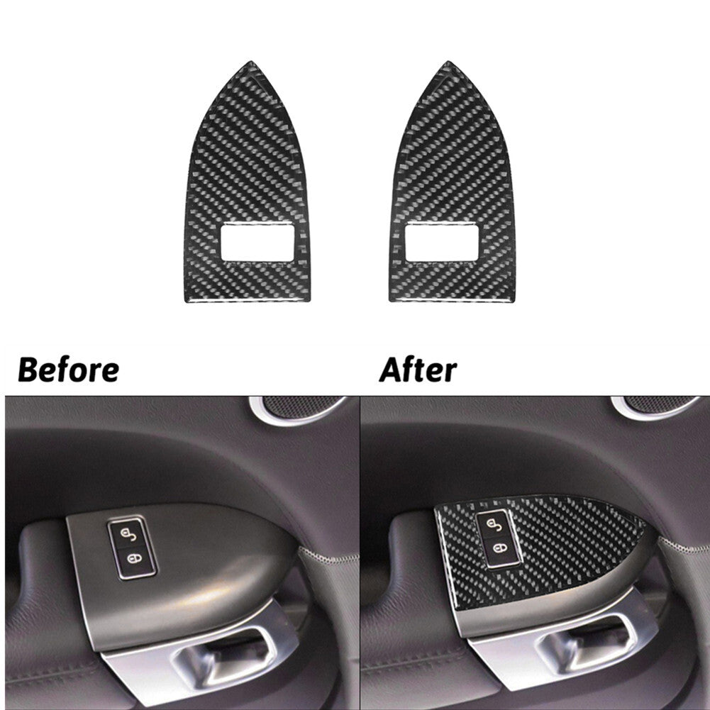 Carbon Fiber Rear Door Memory for Seat Switch Cover Trim For Land for Range Rover Sport