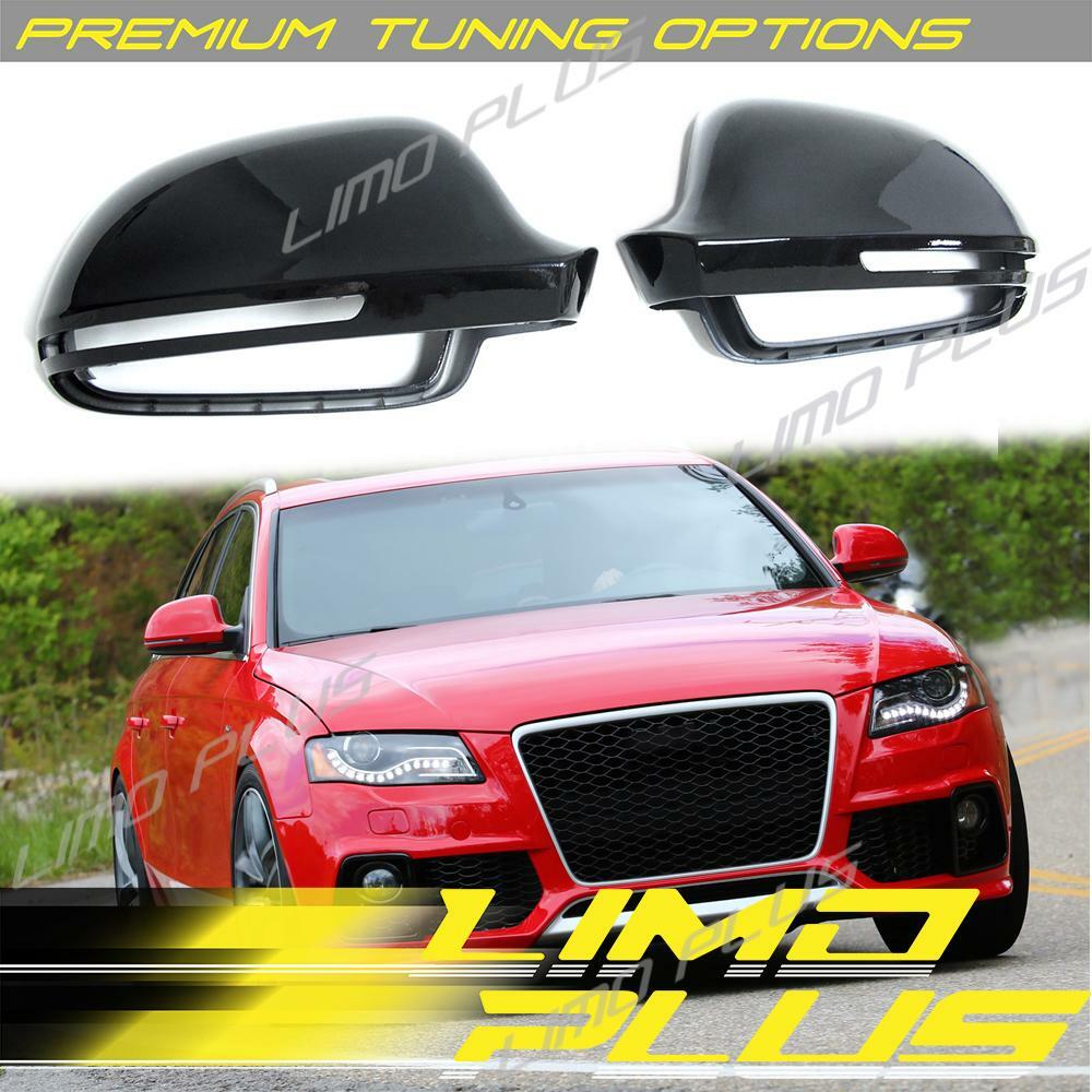Smooth black mirror-finish protective case for Audi A3 8P, for A4,B8, for A5,for A6,C6, Q3 with side assist.