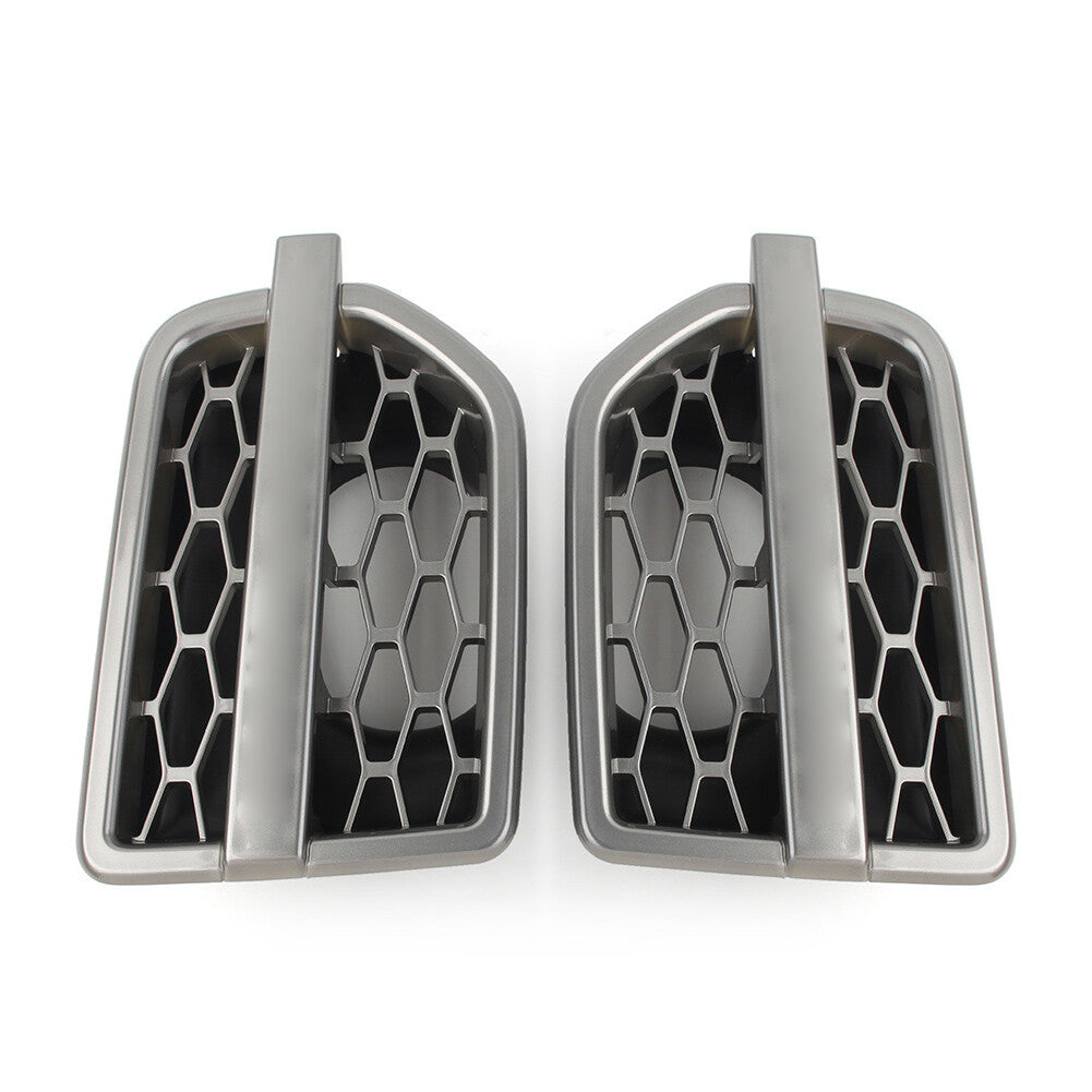 Pair Gray Front Grille Air Intake Fender Vent Grill for Land Rover LR4 2010-2016