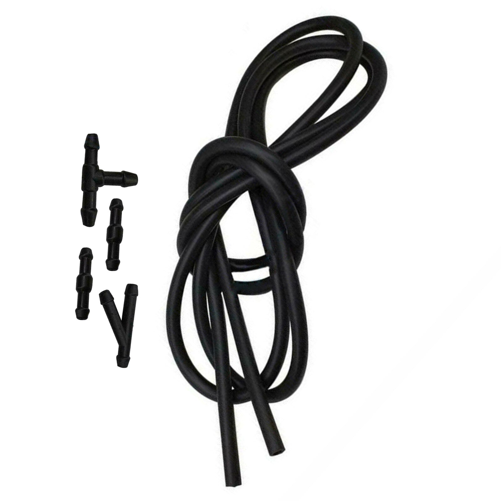 2m 78 W/Connector Windshield Wiper Washer Nozzle Hose kit Fluid Tube Pipe