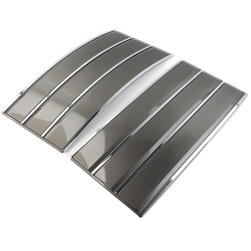 Side Mesh Vent Grille Fender Frame Gray+Chrome for Land Rover for Range Rover 13-17