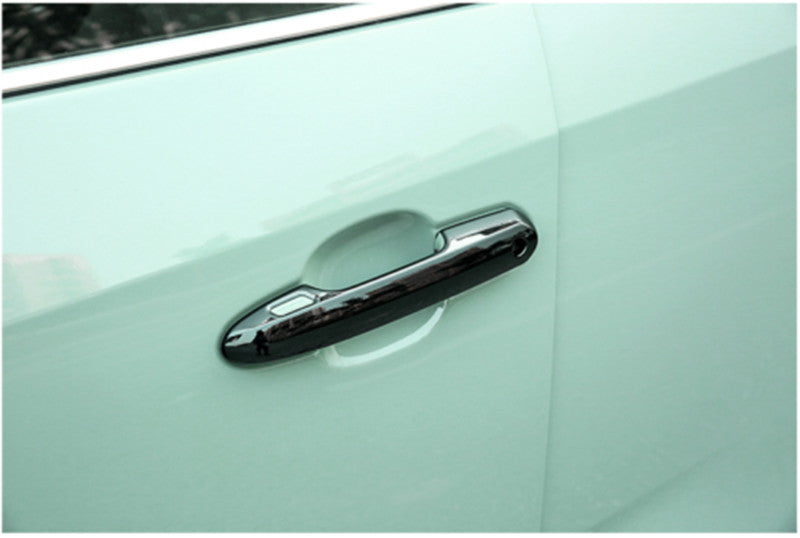 Glossy Black Exterior Side Door Handle Cover Trim Fit for Toyota RAV4 2019-2022